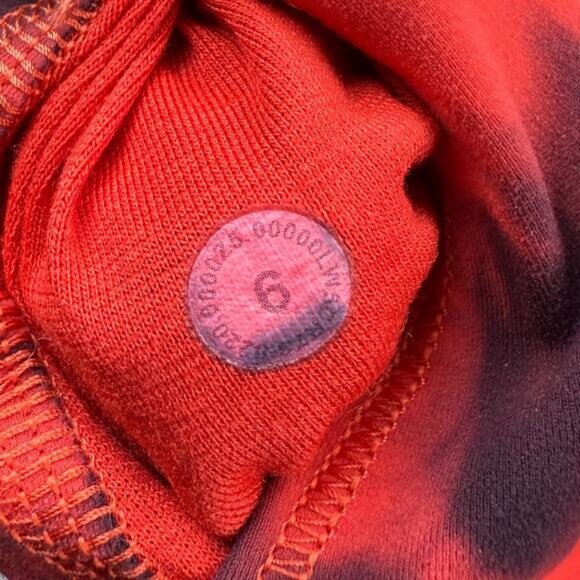 Lululemon Wunder Train High-Rise Tight 25" Tie Dye Carnation Red Black Size 6 - Picture 7 of 7